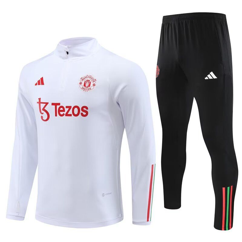 AAA Quality Manchester Utd 23/24 Tracksuit - White
